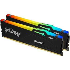 KF560C30BBEAK2-16 - Kingston Fury Beast RGB kit 16GB (2x8) DDR5-6000 CL30-36-36 noir